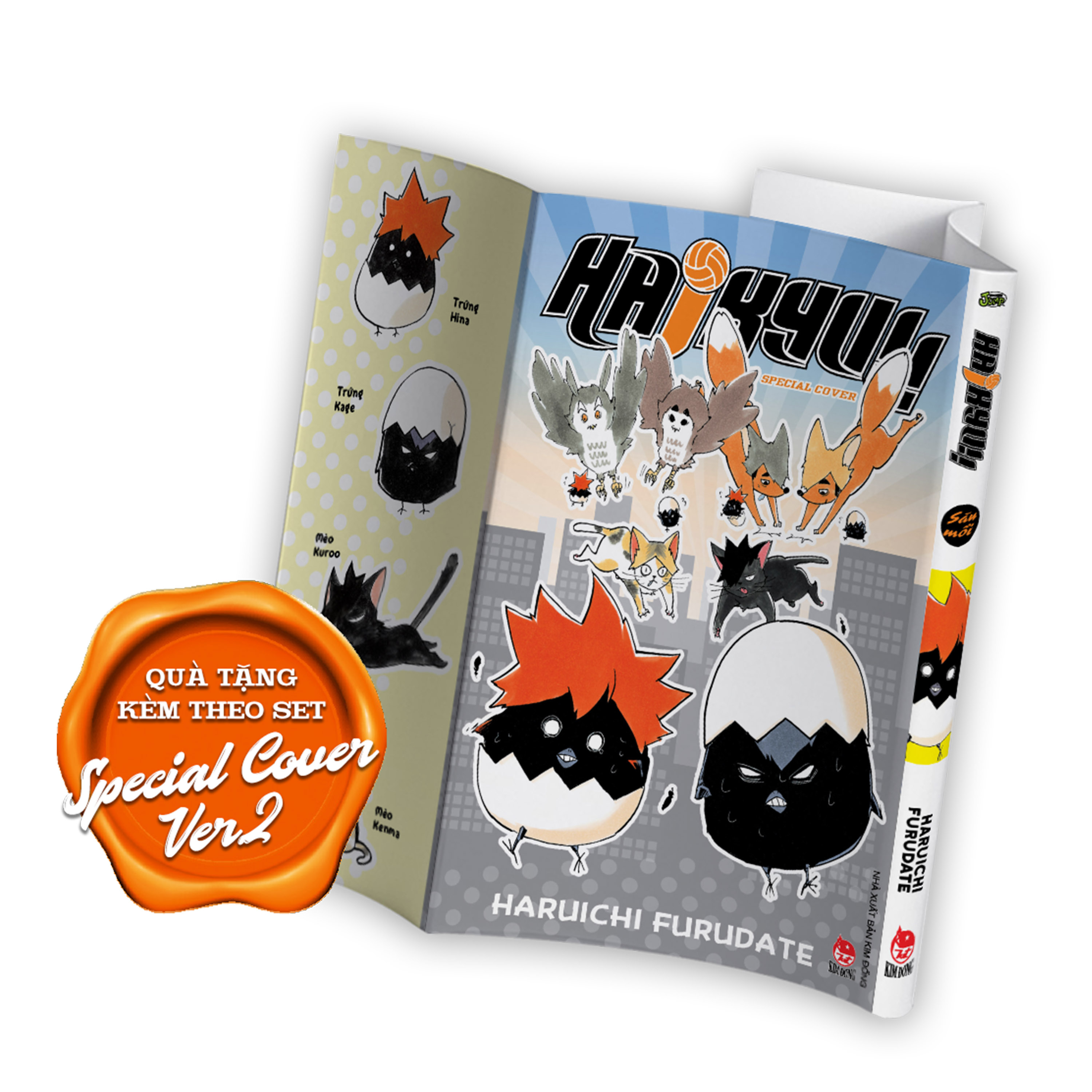 Premium Boxset Haikyu!! - Tap - 1 - 15 (Bo 15 Cuon) - Tang Kem Bia Ao Hieu Ung UV + Bia Ao Hieu Ung Metalize - Ảnh 12