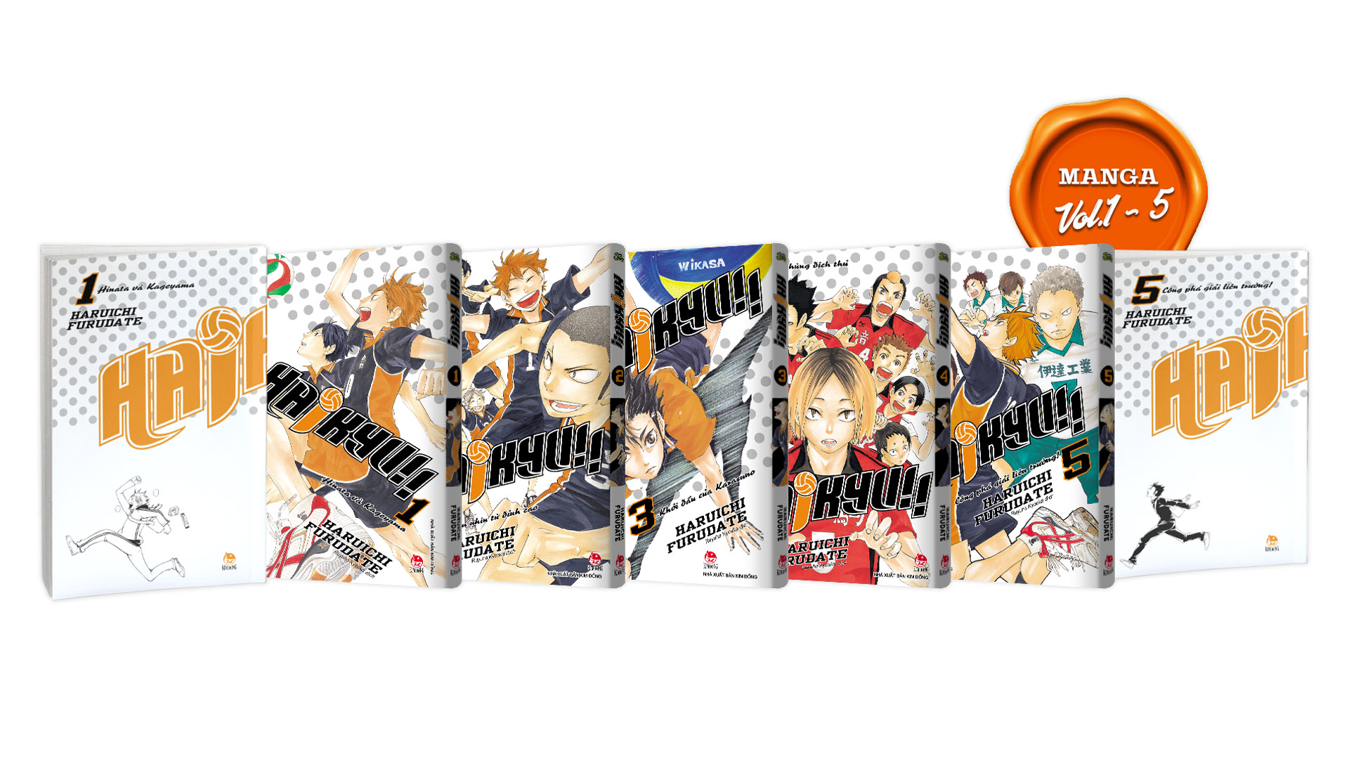 Premium Boxset Haikyu!! - Tap - 1 - 15 (Bo 15 Cuon) - Tang Kem Bia Ao Hieu Ung UV + Bia Ao Hieu Ung Metalize - Ảnh 7