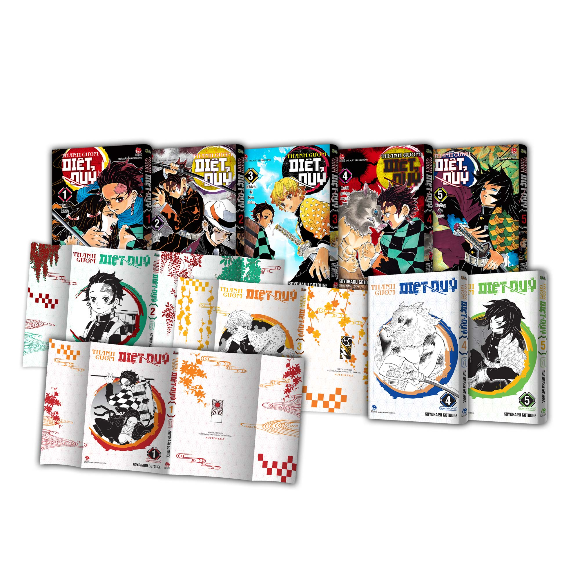 Premium Boxset Thanh Gươm Diệt Quỷ - Kimetsu No Yaiba (Hộp 23 Tập) - Tặng Kèm 23 Bìa Áo Đặc Biệt + 1 Shikishi - Ảnh 3