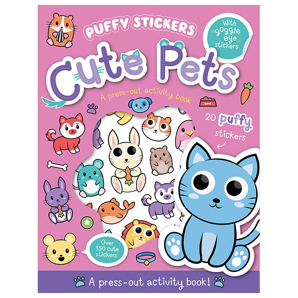 puffy sticker - cute pets