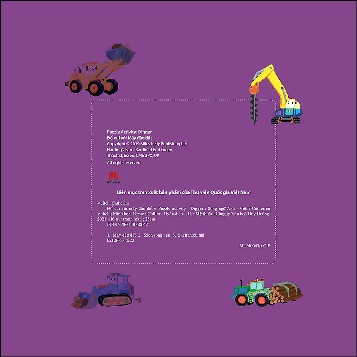puzzle activity - digger: đố vui với máy đào đất (song ngữ anh - việt) - Ảnh 3
