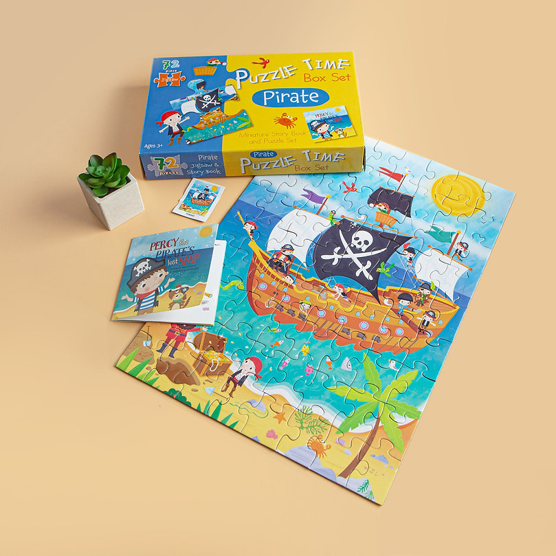 puzzle time box set: pirate - Ảnh 10