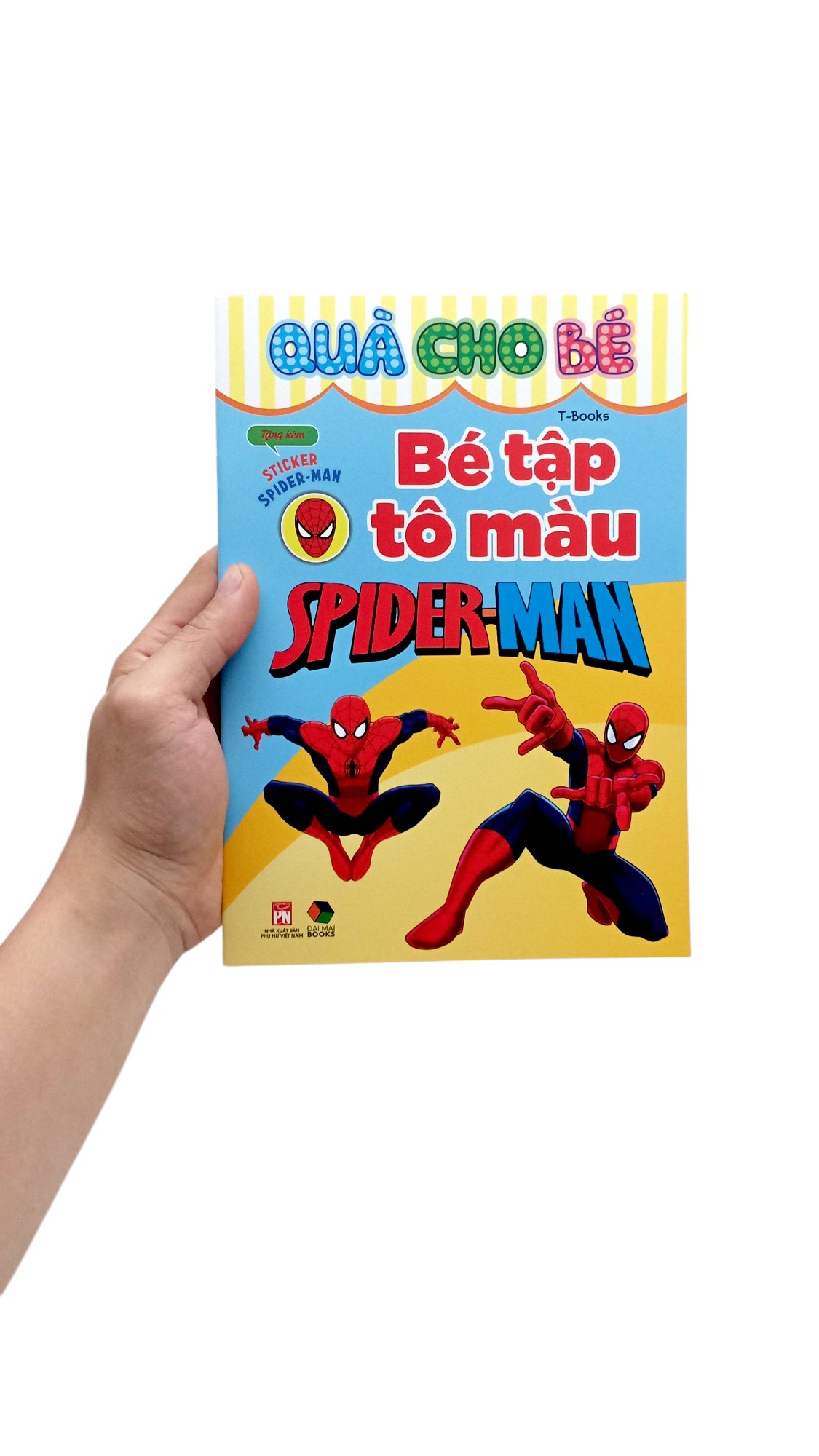 quà cho bé - bé tập tô màu spider-man - Ảnh 7