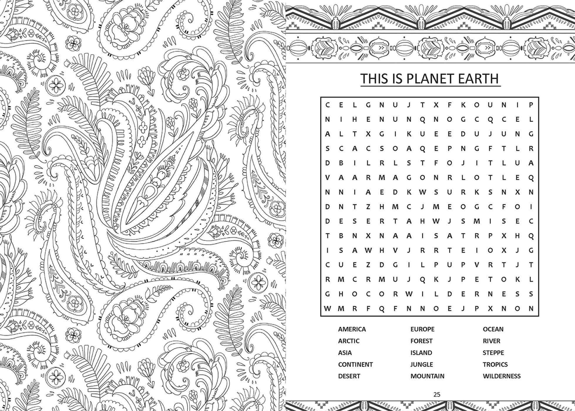 relax coloring book & word search - Ảnh 3