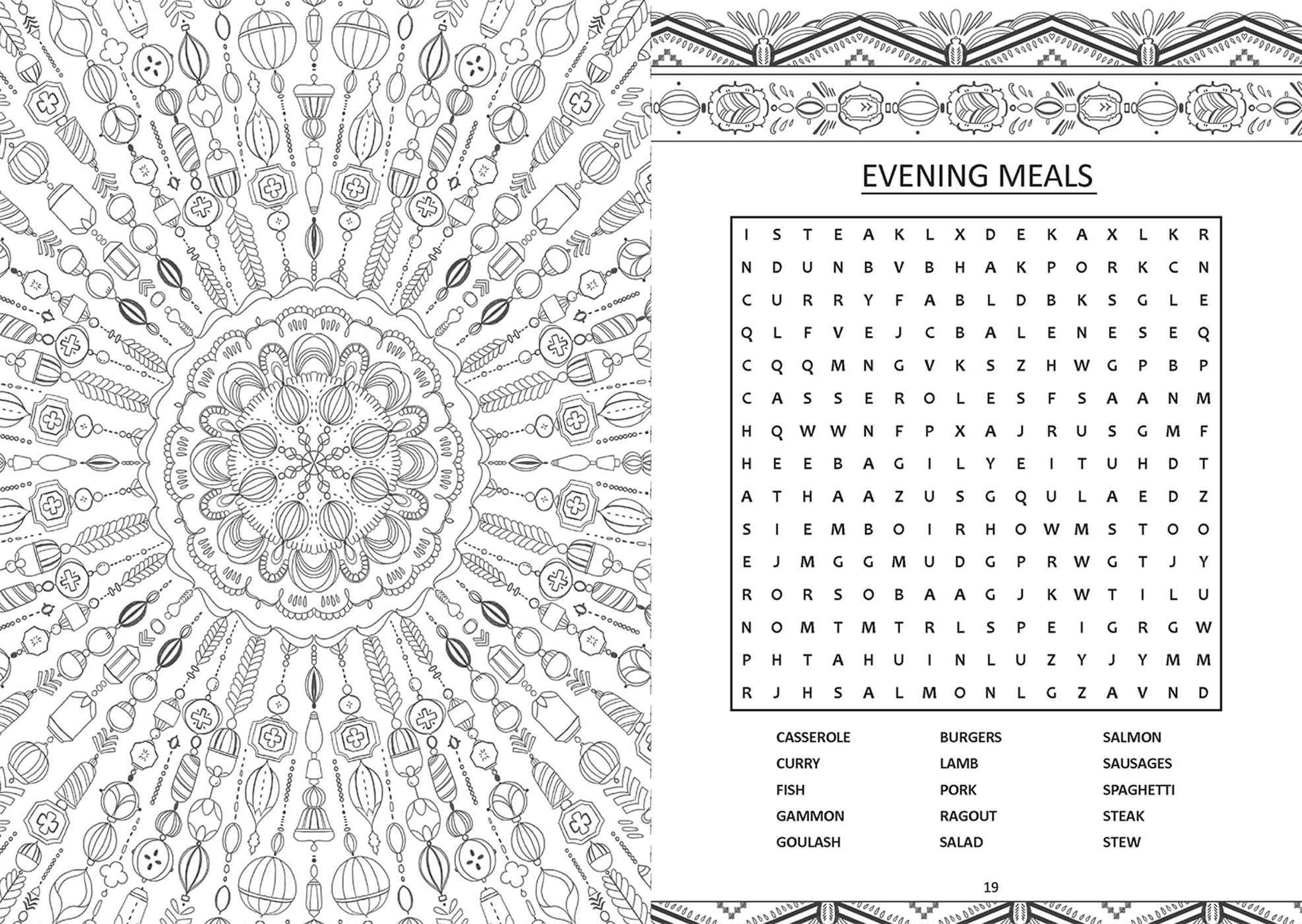 relax coloring book & word search - Ảnh 4