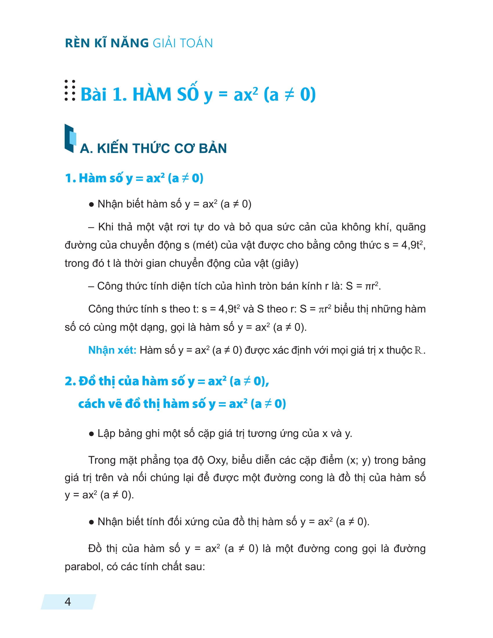 rèn kĩ năng giải toán lớp 9 - tập 2 - Ảnh 5