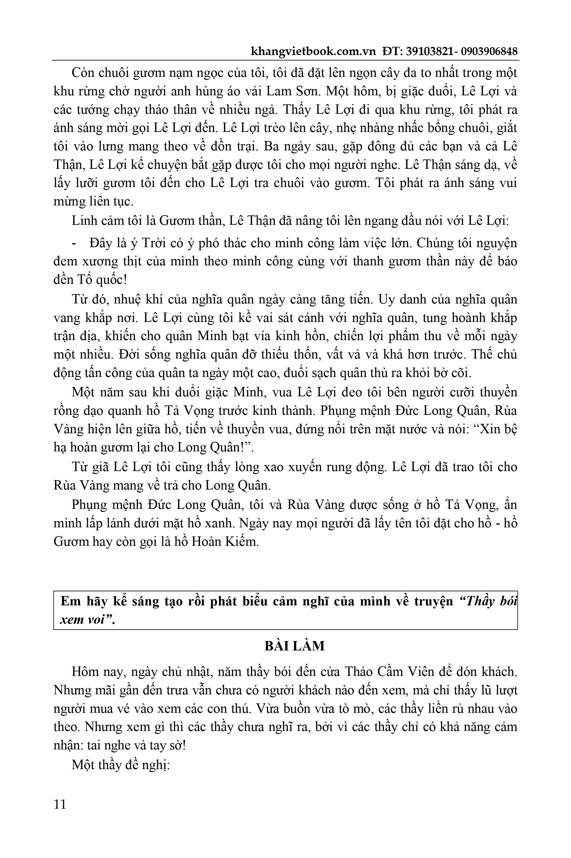 rèn luyện tư duy sáng tạo làm bài văn hay 6 (theo chương trình sách giáo khoa mới) - Ảnh 14