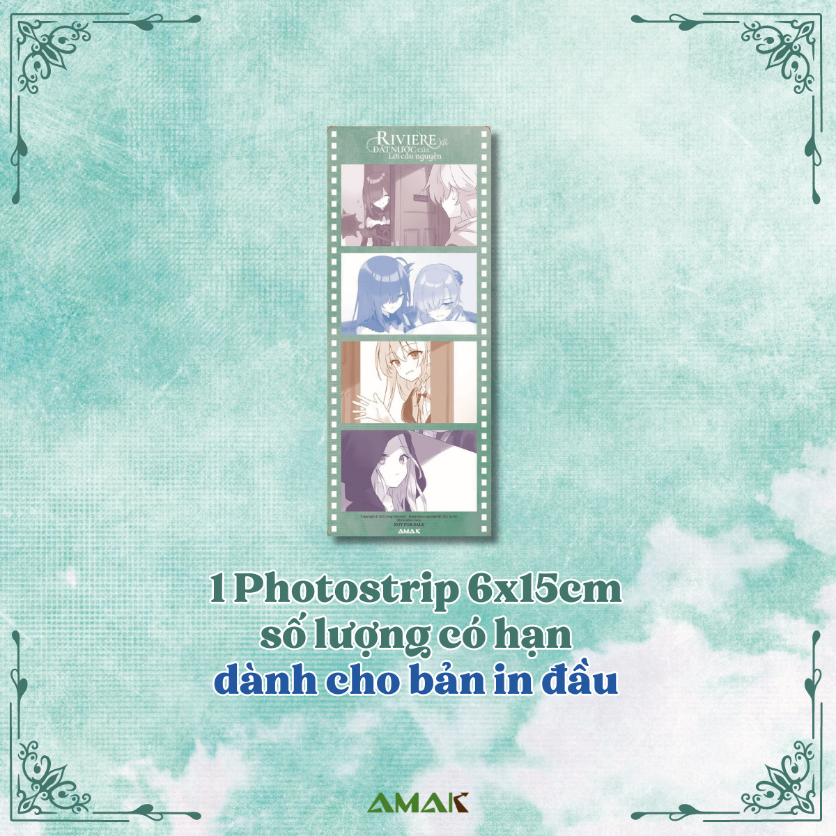 riviere và đất nước của lời cầu nguyện - tập 1 - riviere and the nation of the prayer - tặng kèm 1 bookmark + 1 postcard hai mặt + 3 card bo góc nhũ ngọc trai + 1 photostrip - Ảnh 7