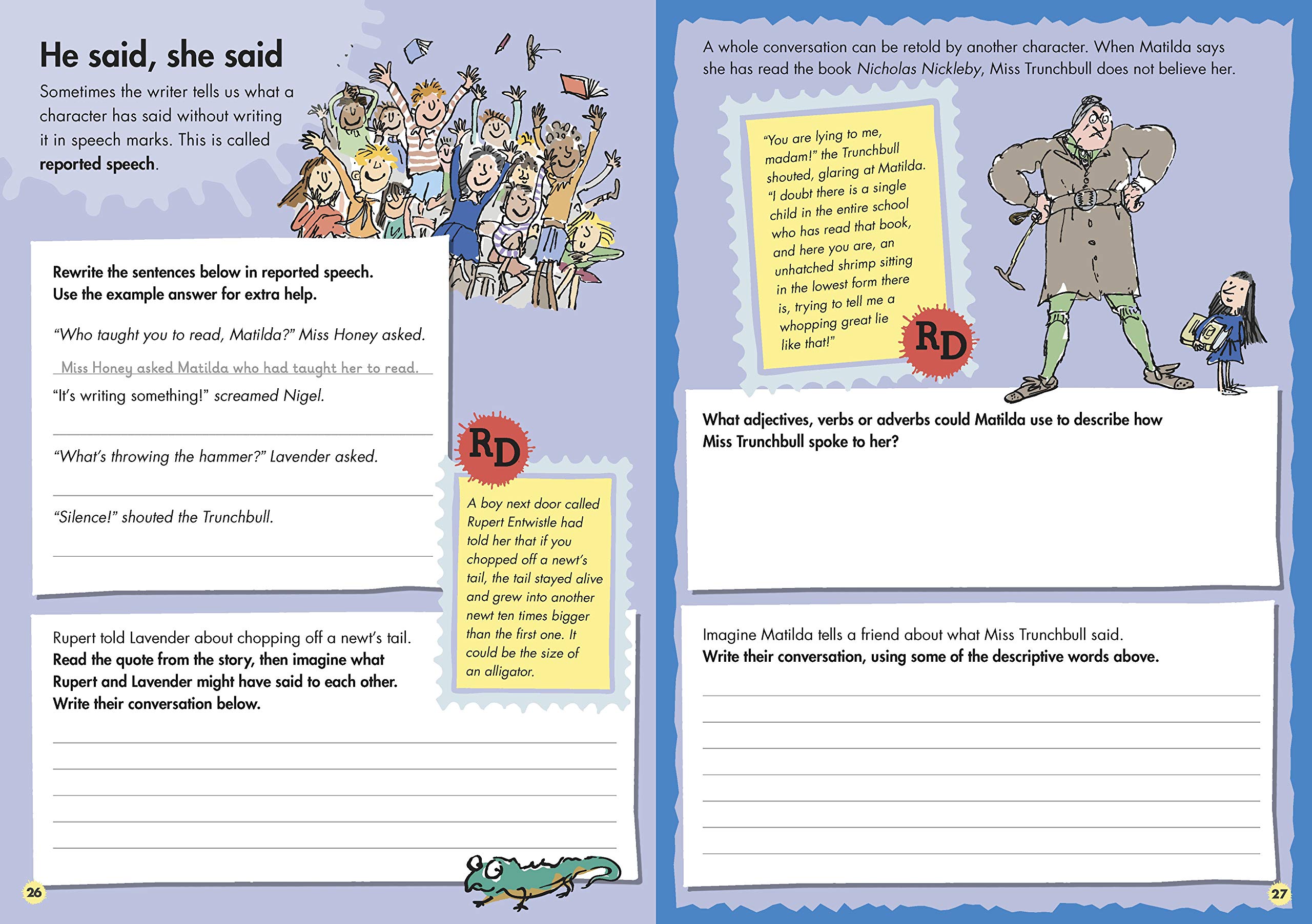 roald dahl's creative writing with matilda: how to write spellbinding speech (roald dahl creative writing) - Ảnh 2