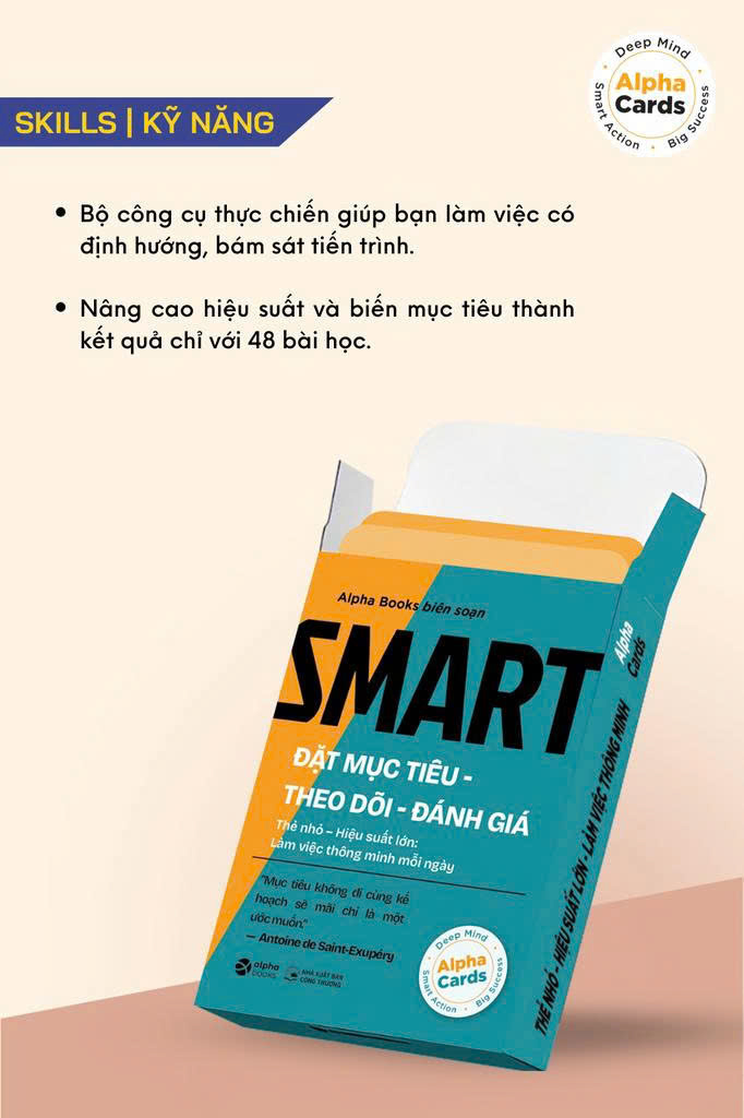 S.M.A.R.T - Đặt Mục Tiêu-Theo Dõi-Đánh Giá - Thẻ Nhỏ-Hiệu Suất Lớn - Làm Việc Thông Minh Mỗi Ngày - Ảnh 3