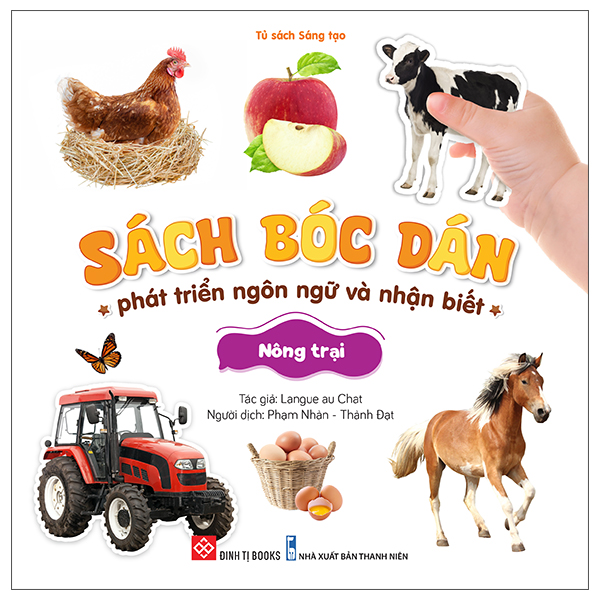 sách bóc dán phát triển ngôn ngữ và nhận biết - nông trại