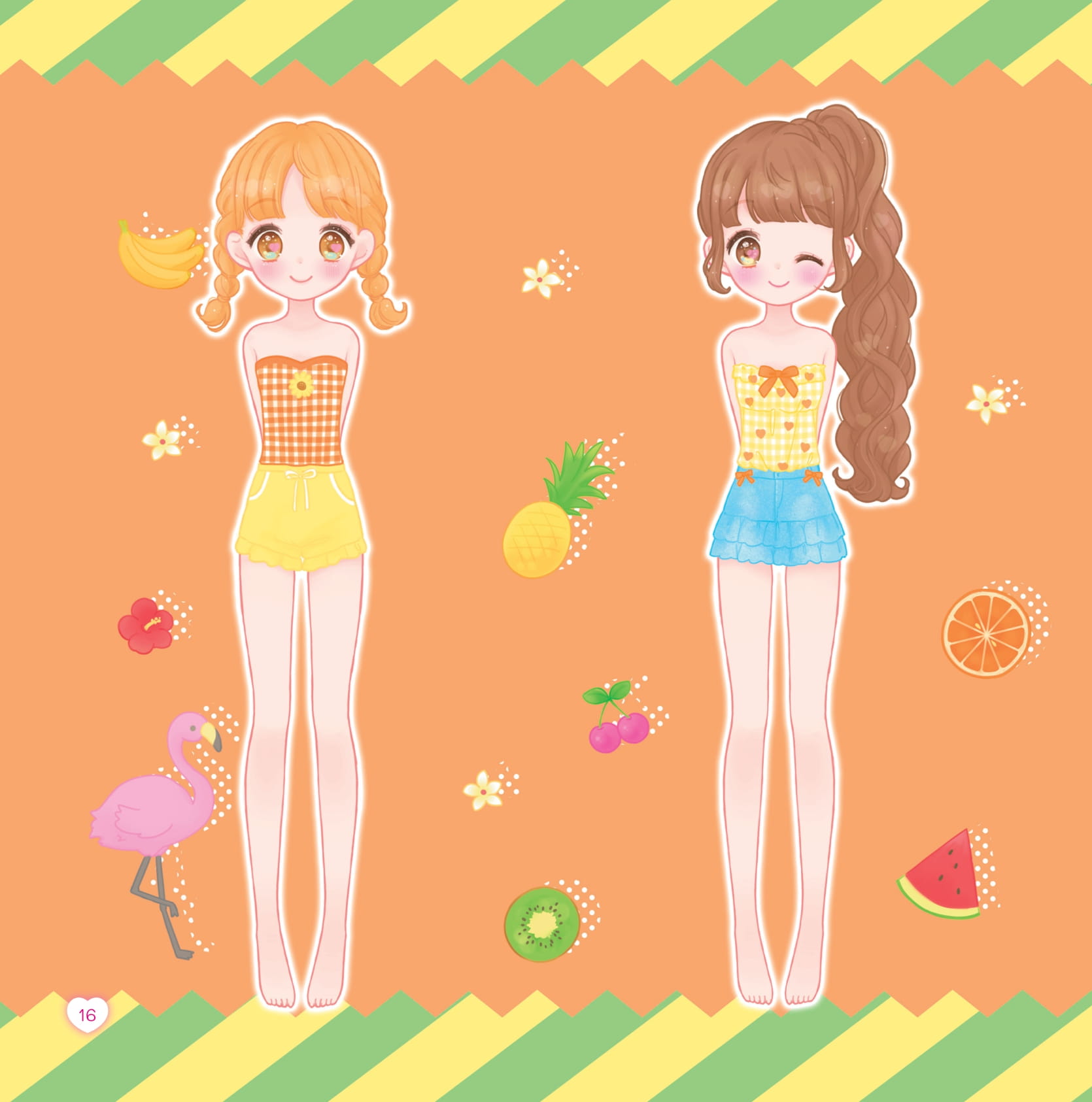 Sách Bóc Dán - Thời Trang Anime - Công Chúa Nơ Hồng - Ảnh 12