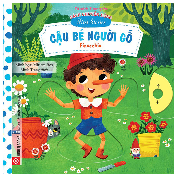 sách chuyển động - first stories - cậu bé người gỗ - pinocchio - bìa cứng