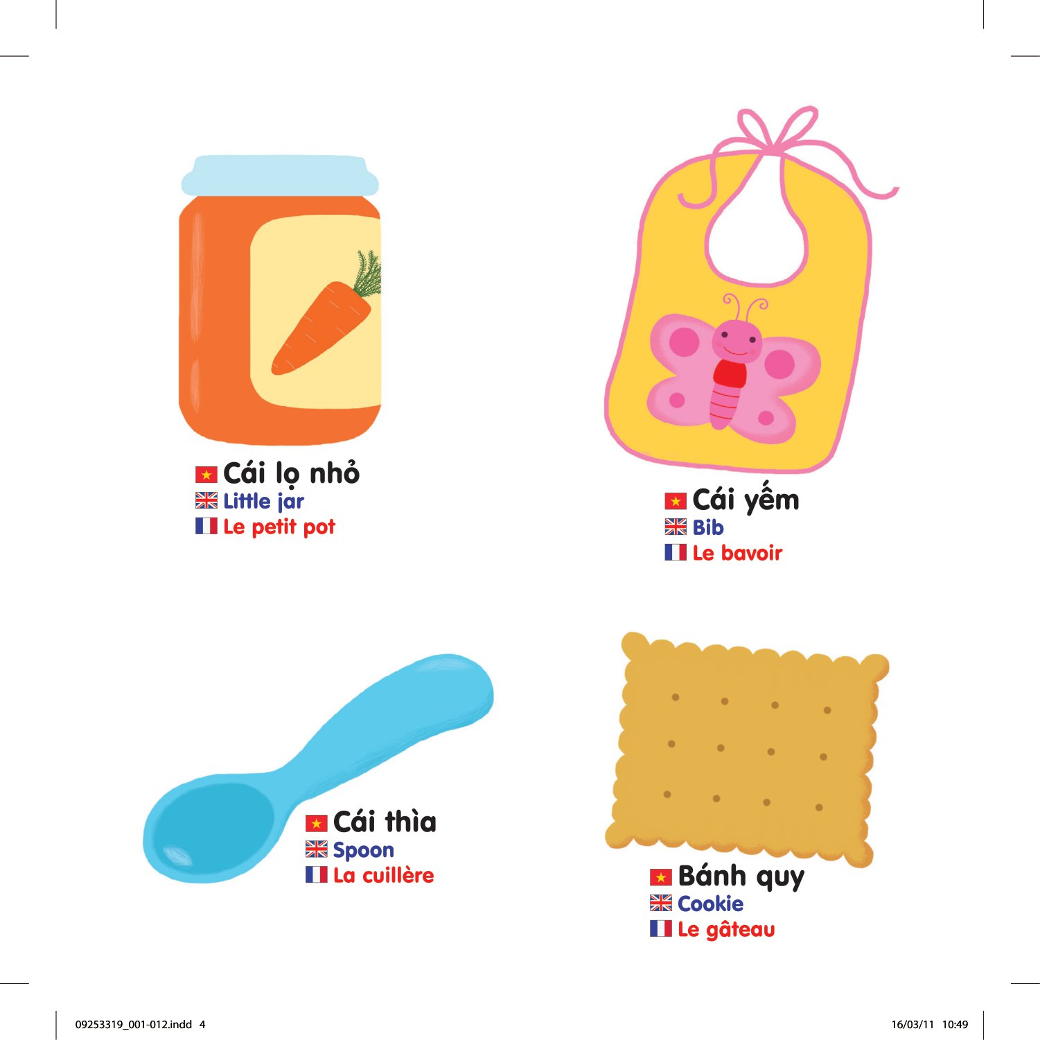 sách chuyển động thông minh đa ngữ việt - anh - pháp: đồ dùng của bé - baby stuffs - les matériels de puériculture - Ảnh 4