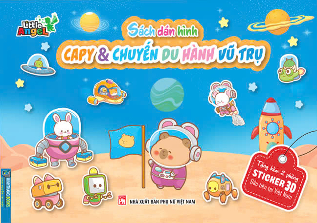 Sách Dán Hình - Capy Và Chuyến Du Hành Vũ Trụ - Ảnh 2