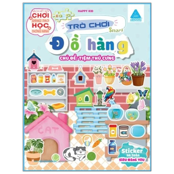 sách kết nối chơi sáng tạo học thông minh - trò chơi đồ hàng chủ đề - tiệm thú cưng