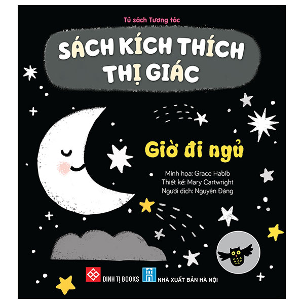 sách kích thích thị giác - giờ đi ngủ - bìa cứng