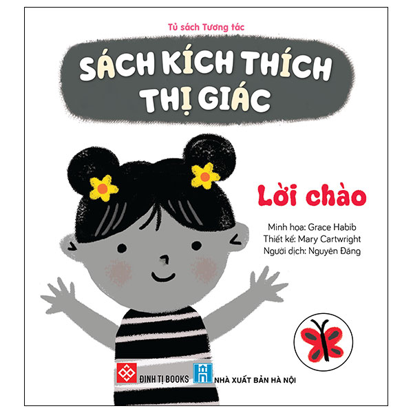 sách kích thích thị giác - lời chào - bìa cứng