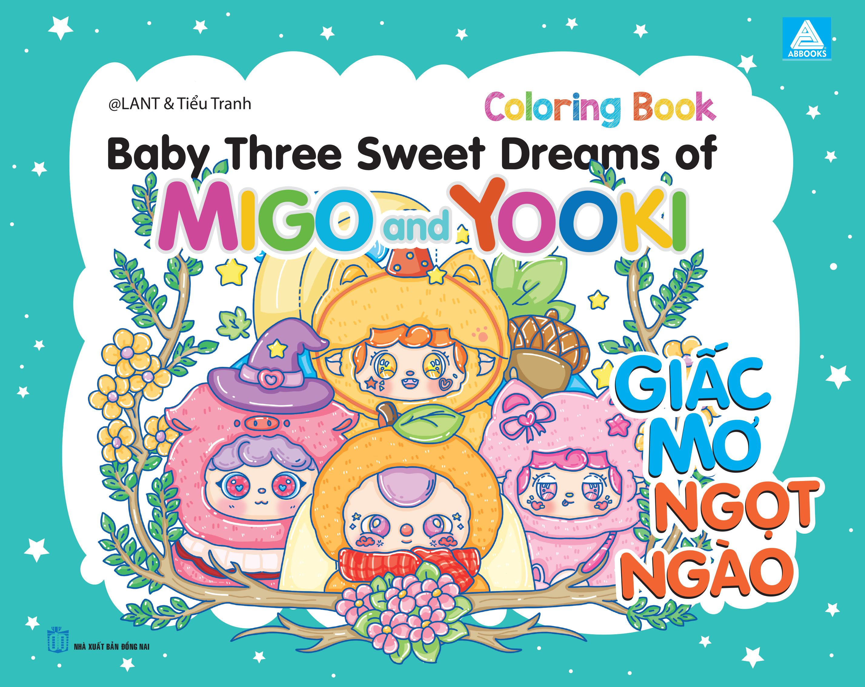 sách tô màu babythree sweet dreams of migo and yooki (bìa ngẫu nhiên) - Ảnh 3