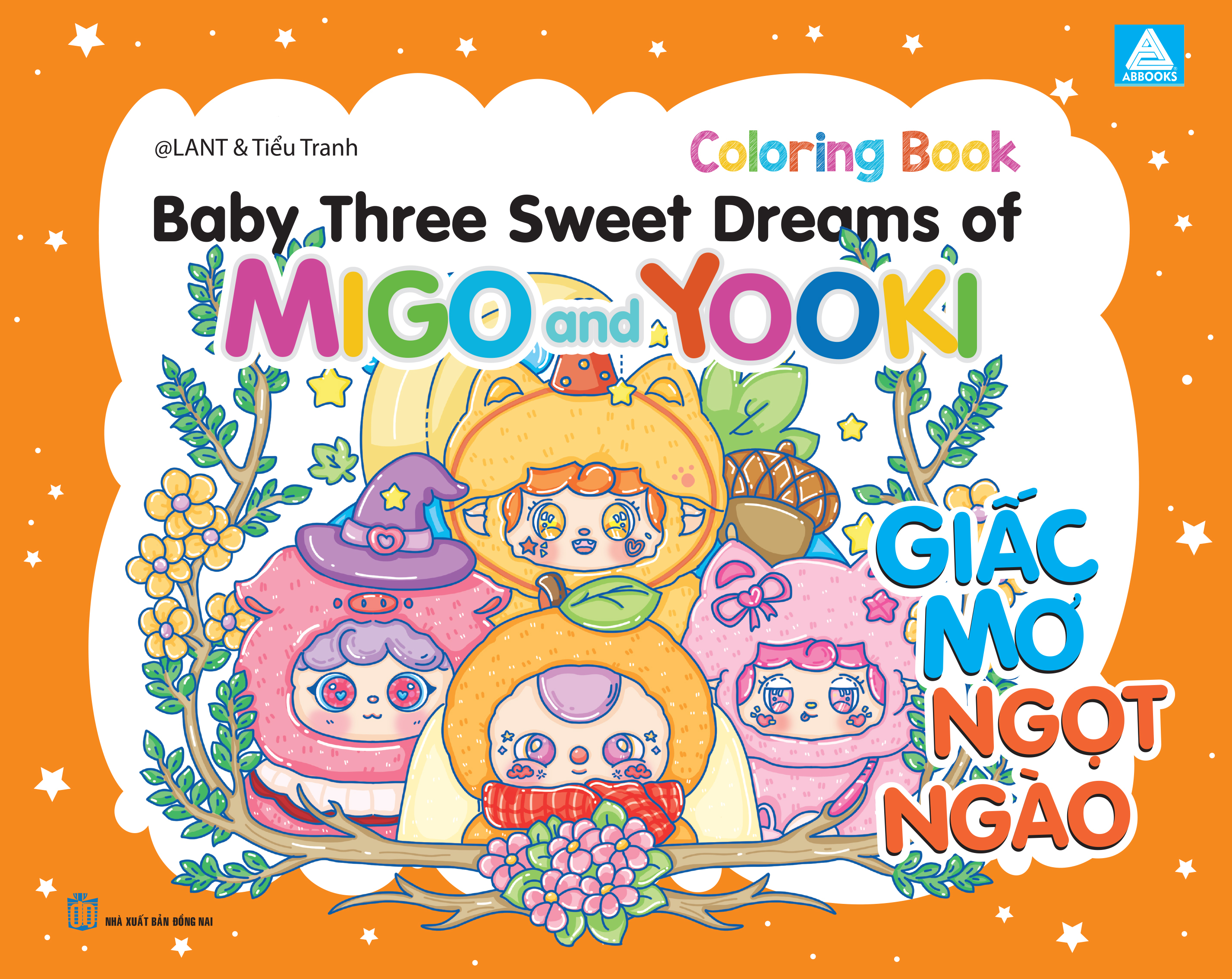 sách tô màu babythree sweet dreams of migo and yooki (bìa ngẫu nhiên) - Ảnh 4
