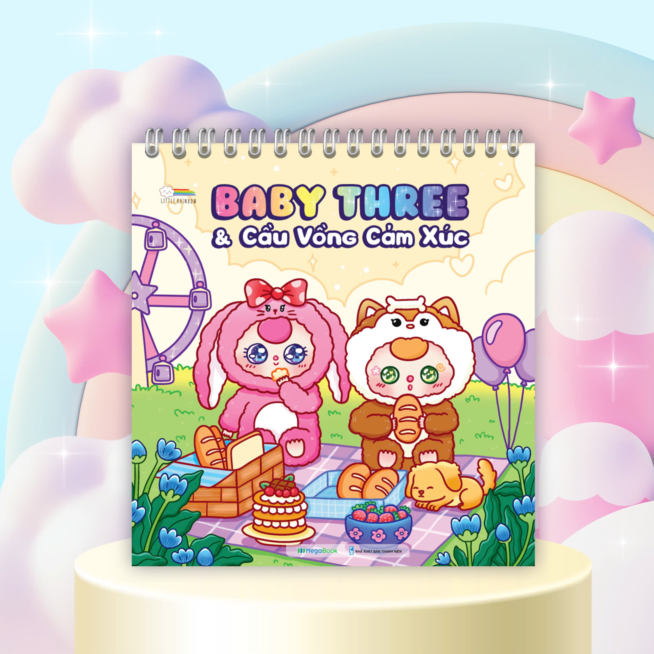 sách tô màu babythree và cầu vồng cảm xúc - Ảnh 2