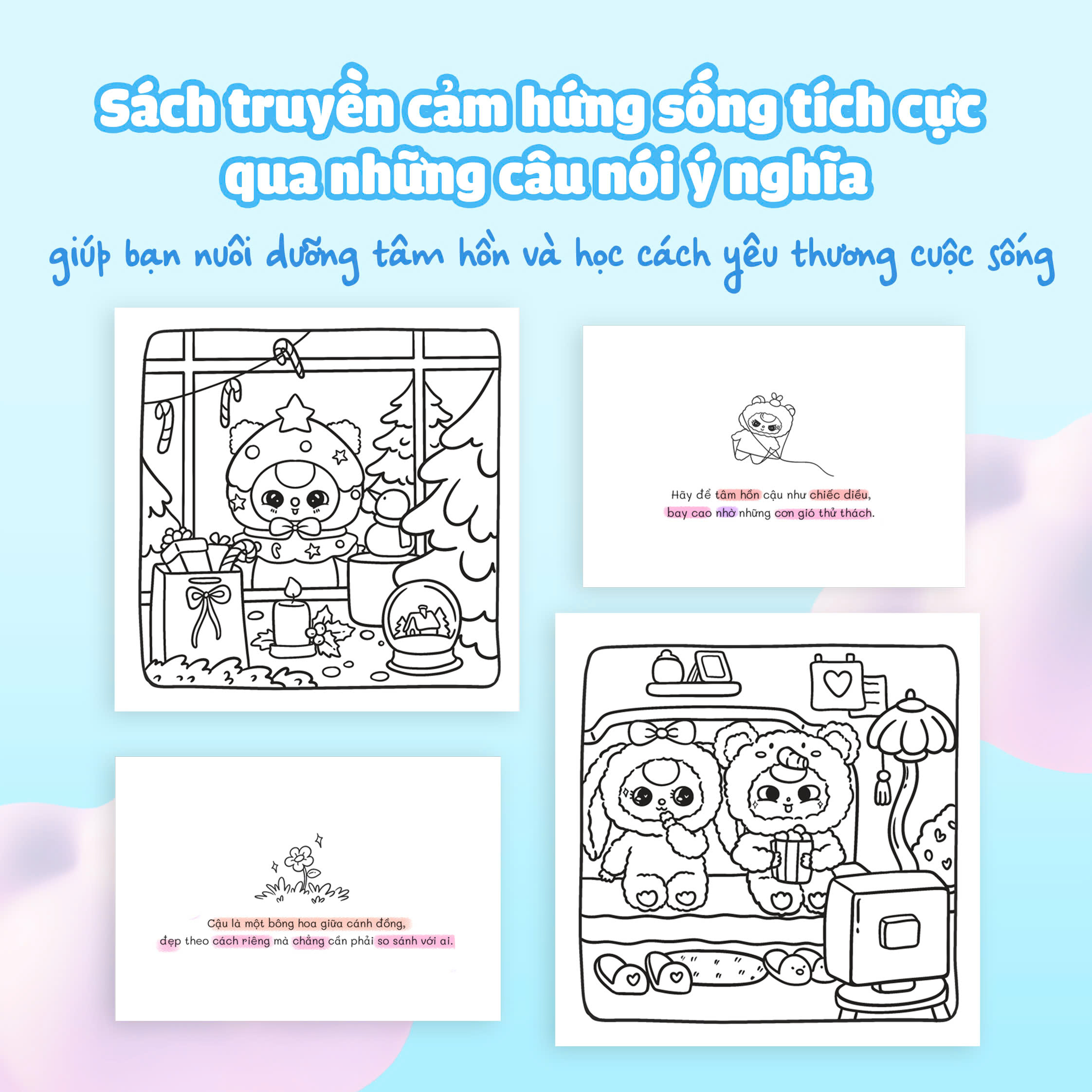 sách tô màu babythree và cầu vồng cảm xúc - Ảnh 5