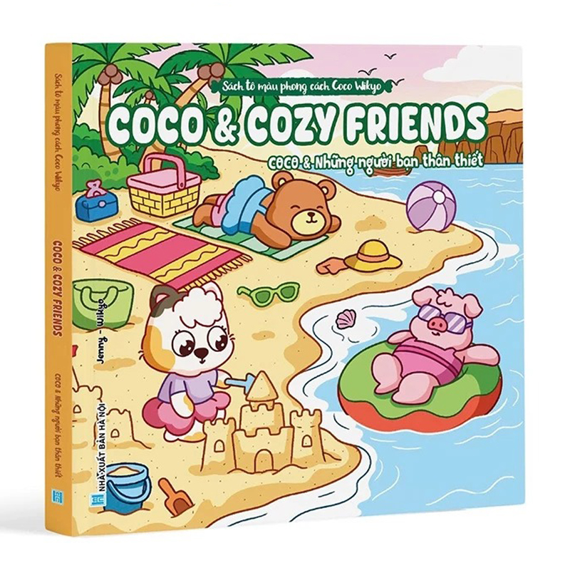 Sách Tô Màu Phong Cách Coco Wikyo - Coco Và Cozy Friends - Coco Và Những Người Bạn Thân Thiết - Ảnh 2