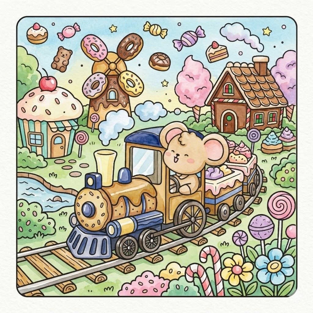 Sách Tô Màu Phong Cách Coco Wikyo - Coco Và Cute Little Corner - Coco Và Góc Nhỏ Dễ Thương - Ảnh 3