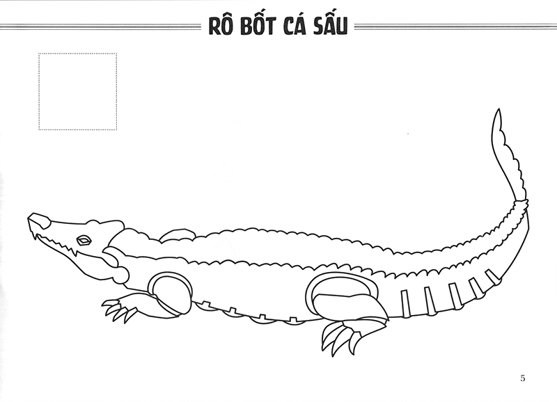 sách tô màu - thế giới rô bốt và xe cộ - rô bốt thú (tái bản 2018) - Ảnh 7
