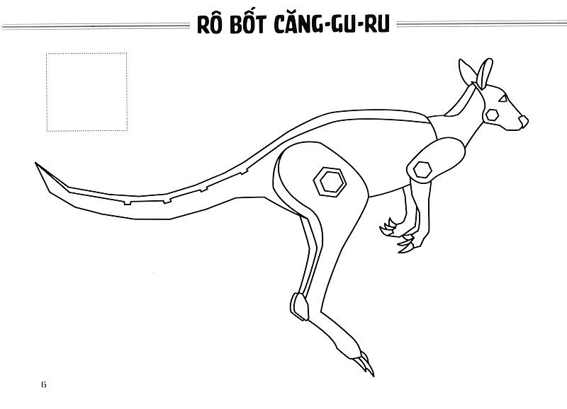 sách tô màu - thế giới rô bốt và xe cộ rô bốt thú (tái bản 2019) - Ảnh 9