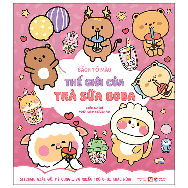 Sách Tô Màu - Trà Sữa Trân Châu Xinh Yêu - Ảnh 8