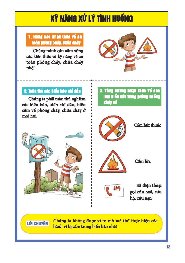 Sách Tranh Giáo Dục An Toàn Cho Học Sinh - An Toàn Phòng Cháy Chữa Cháy - Ảnh 8