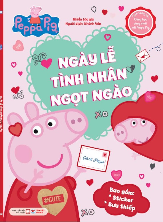 Sach Tuong Tac - Cung Hoc Cung Choi Voi Peppa Pig - Ngay Le Tinh Nhan Ngot Ngao - Ảnh 2