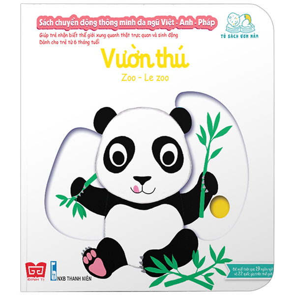 sách tương tác - sách chuyển động thông minh đa ngữ việt-anh-pháp - vườn thú - zoo-le zoo