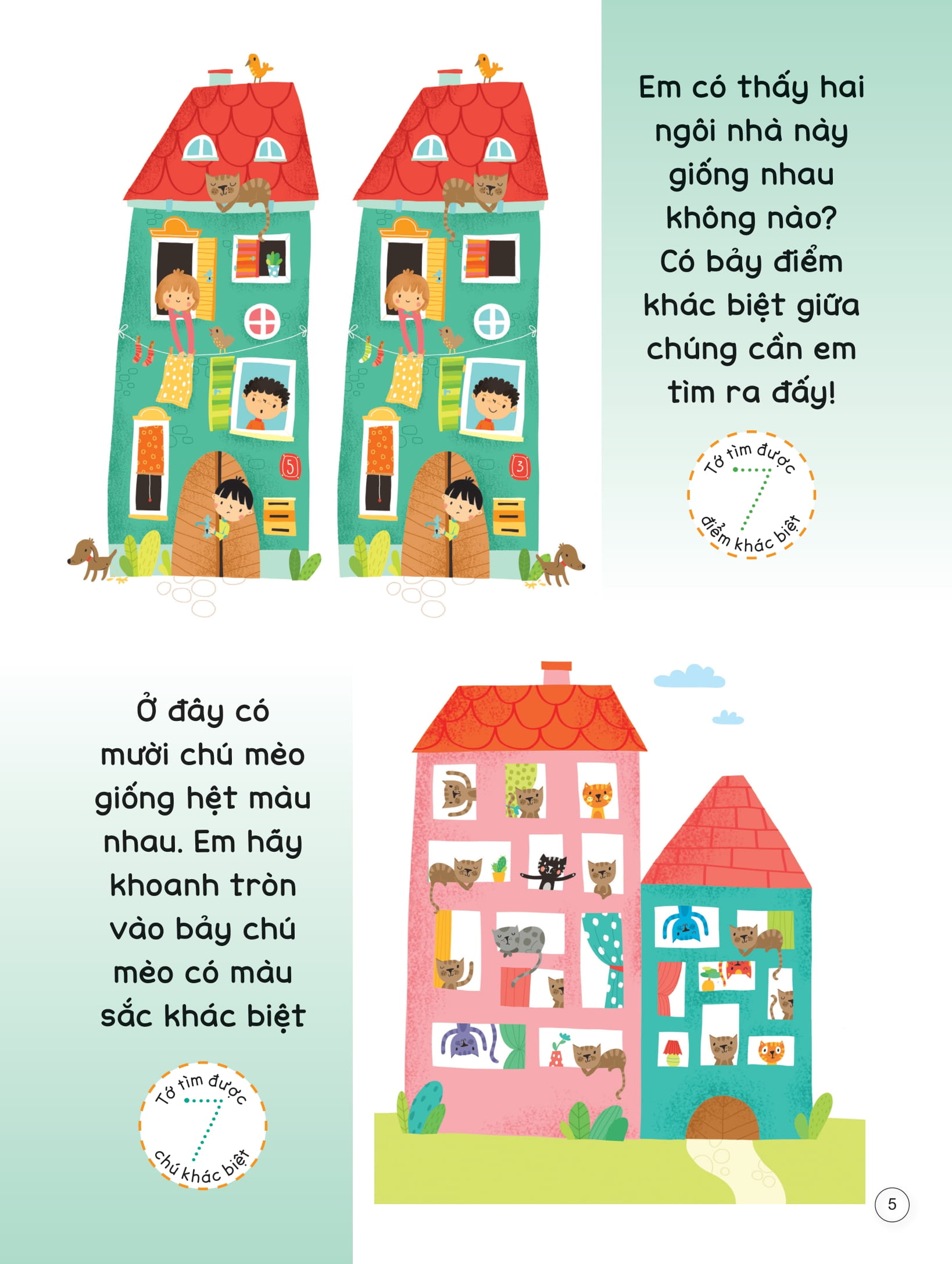 sách viết xóa thông minh - tìm điểm khác biệt và xem tranh giải đố - Ảnh 6
