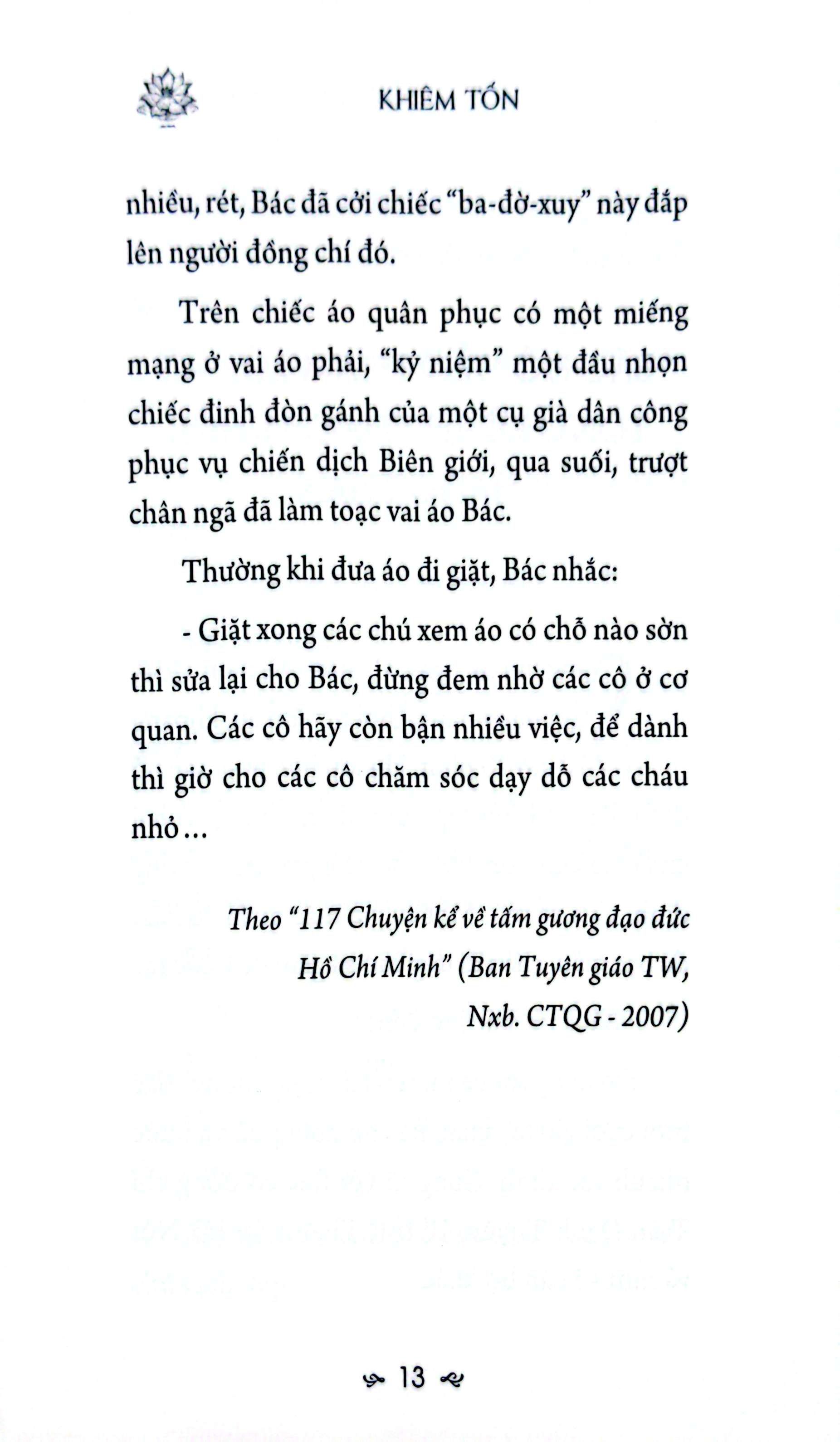 Sáng Mãi Tấm Gương Bác Hồ - Khiêm Tốn - Ảnh 11