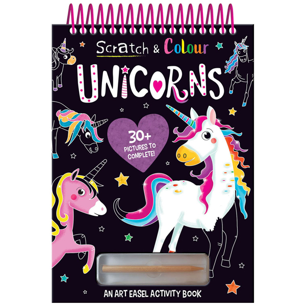 scratch & colour unicorns