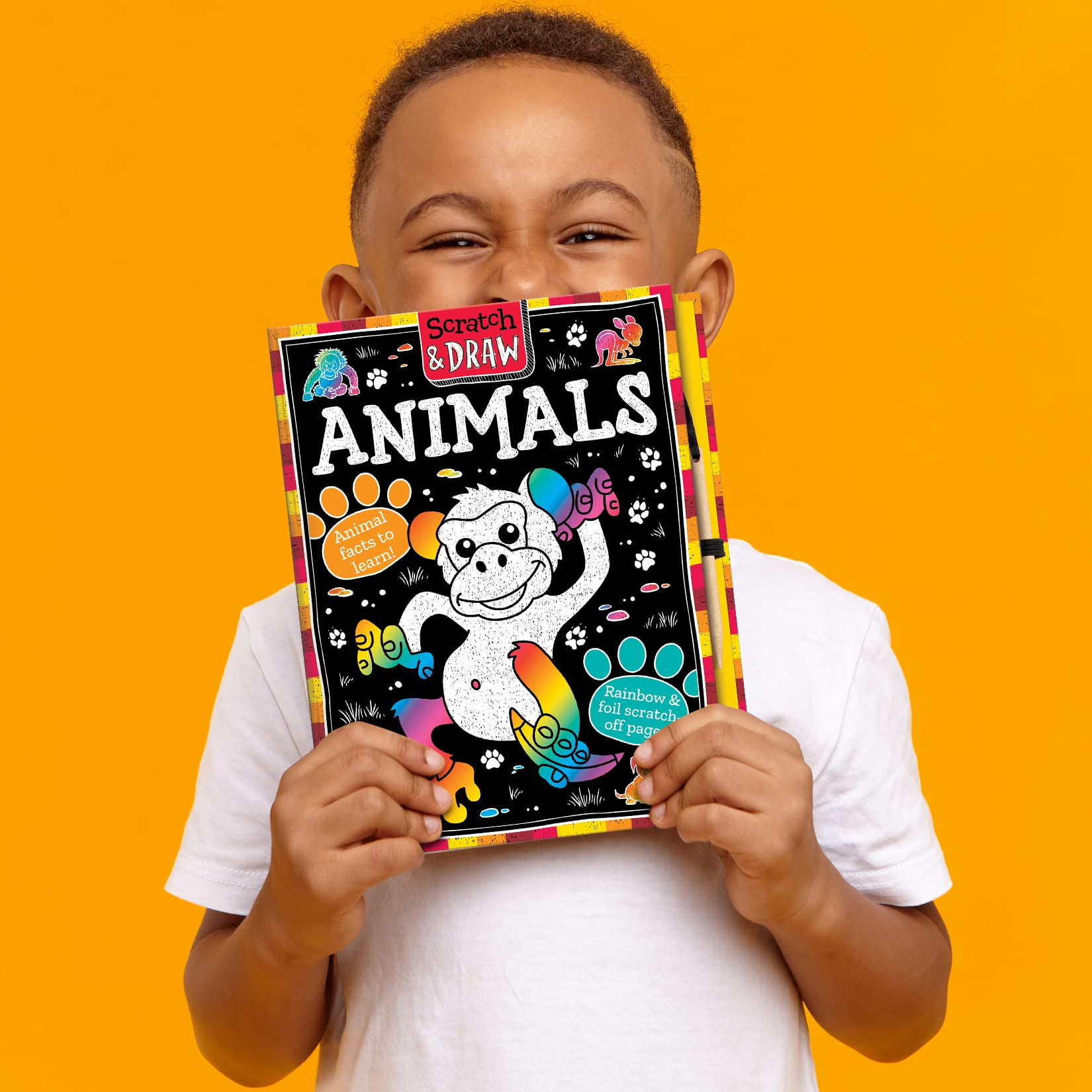 scratch & draw animals - scratch art activity book - Ảnh 8