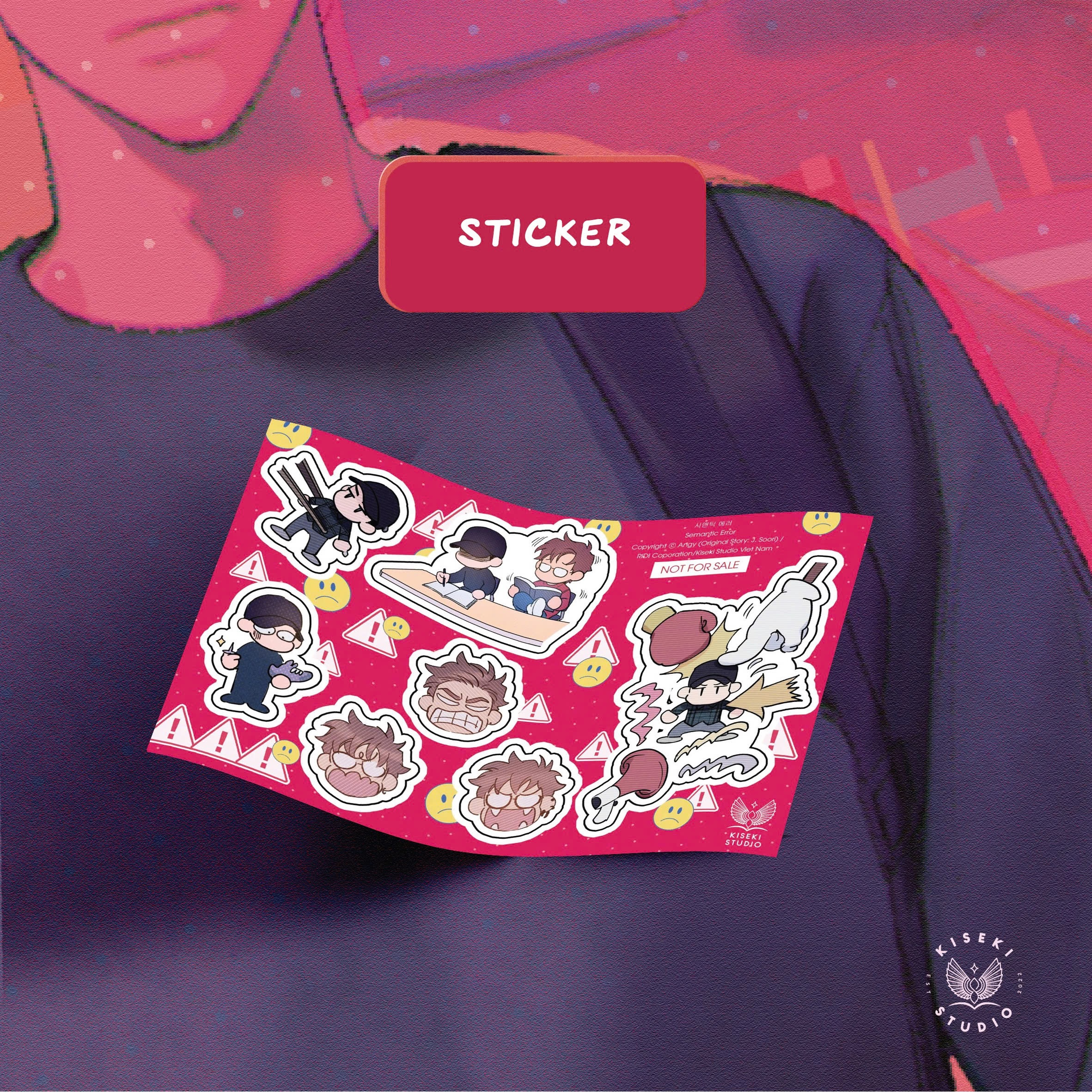 Semantic Error - Tập 1 - Bản Đặc Biệt - Bìa Cứng - Tặng Kèm 1 Bookmark Chibi Bế Hình Bồi Cứng + 1 Bảng Sticker +  2 Postcard Minh Hoạ Nhân Vật Bồi Cứng + 1 Standee Chibi Acrylic + 1 Set 2 ID Card PVC + 1 Set 2 Card Character PVC - Ảnh 4