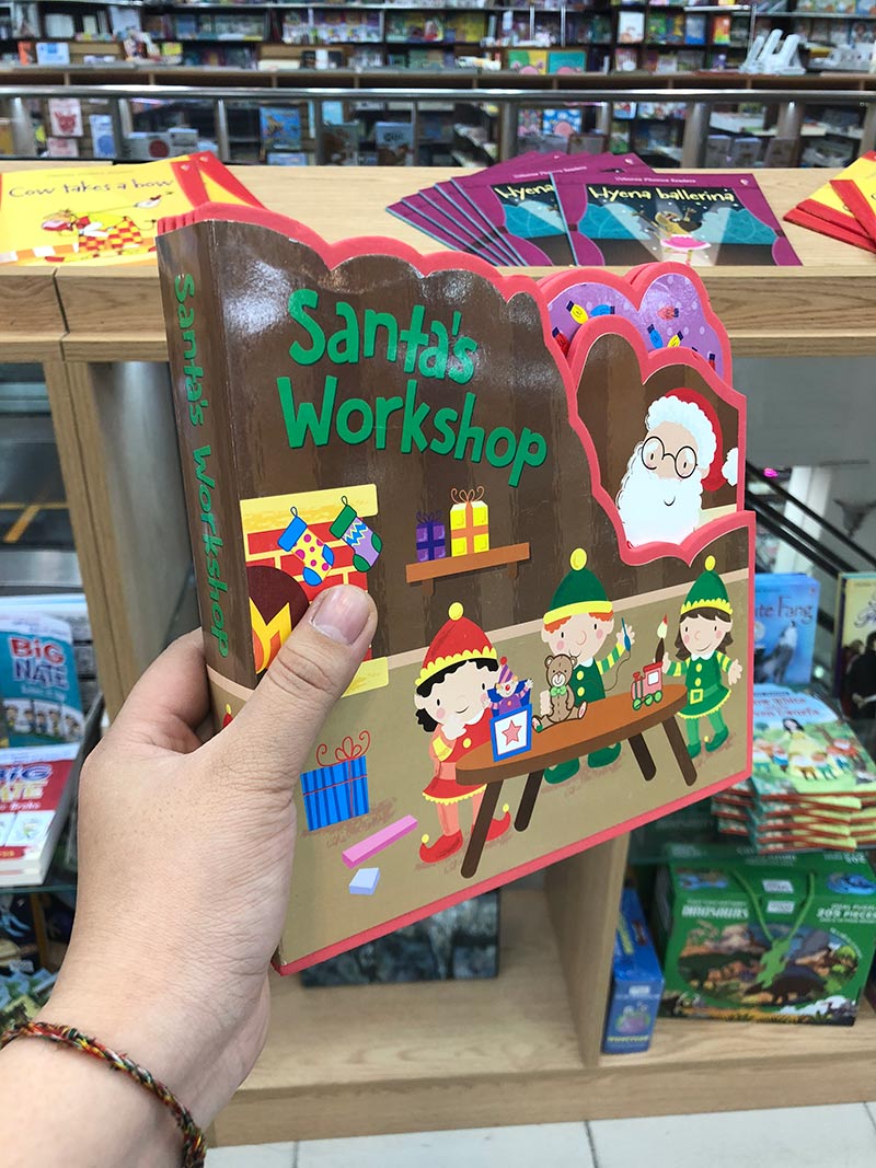 shaped eva books santas worksh