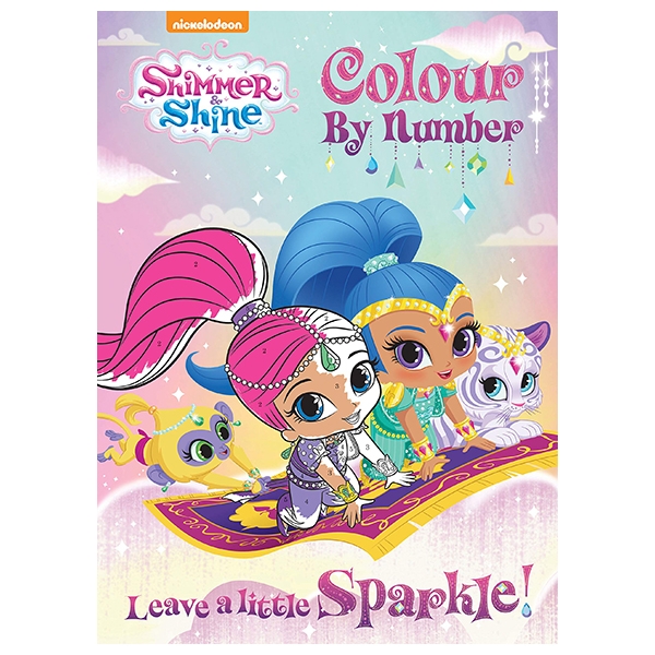 shimmer and shine leave a little sparkle! colour by number