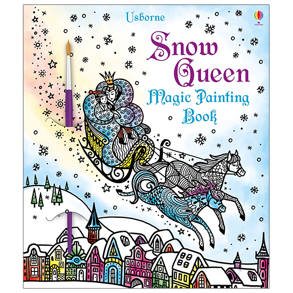 snow queen magic painting book