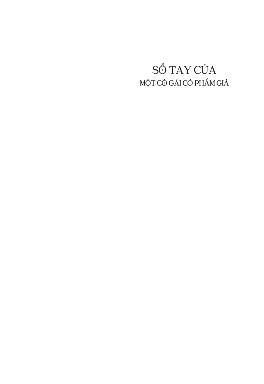Sổ Tay Của Một Cô Gái Có Phẩm Giá - Ảnh 4