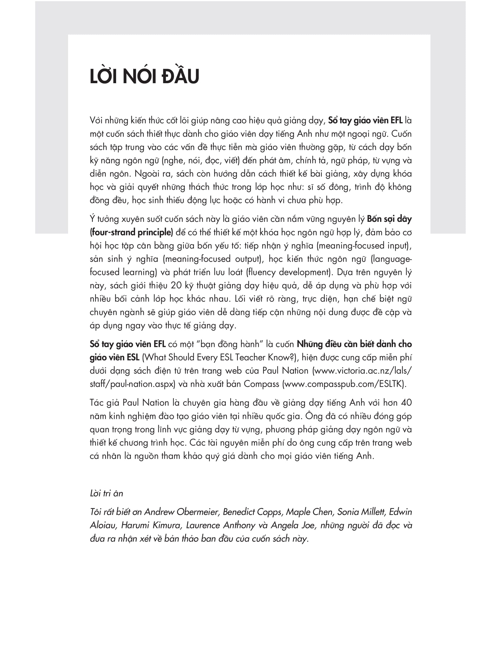 sổ tay giáo viên efl - Ảnh 3