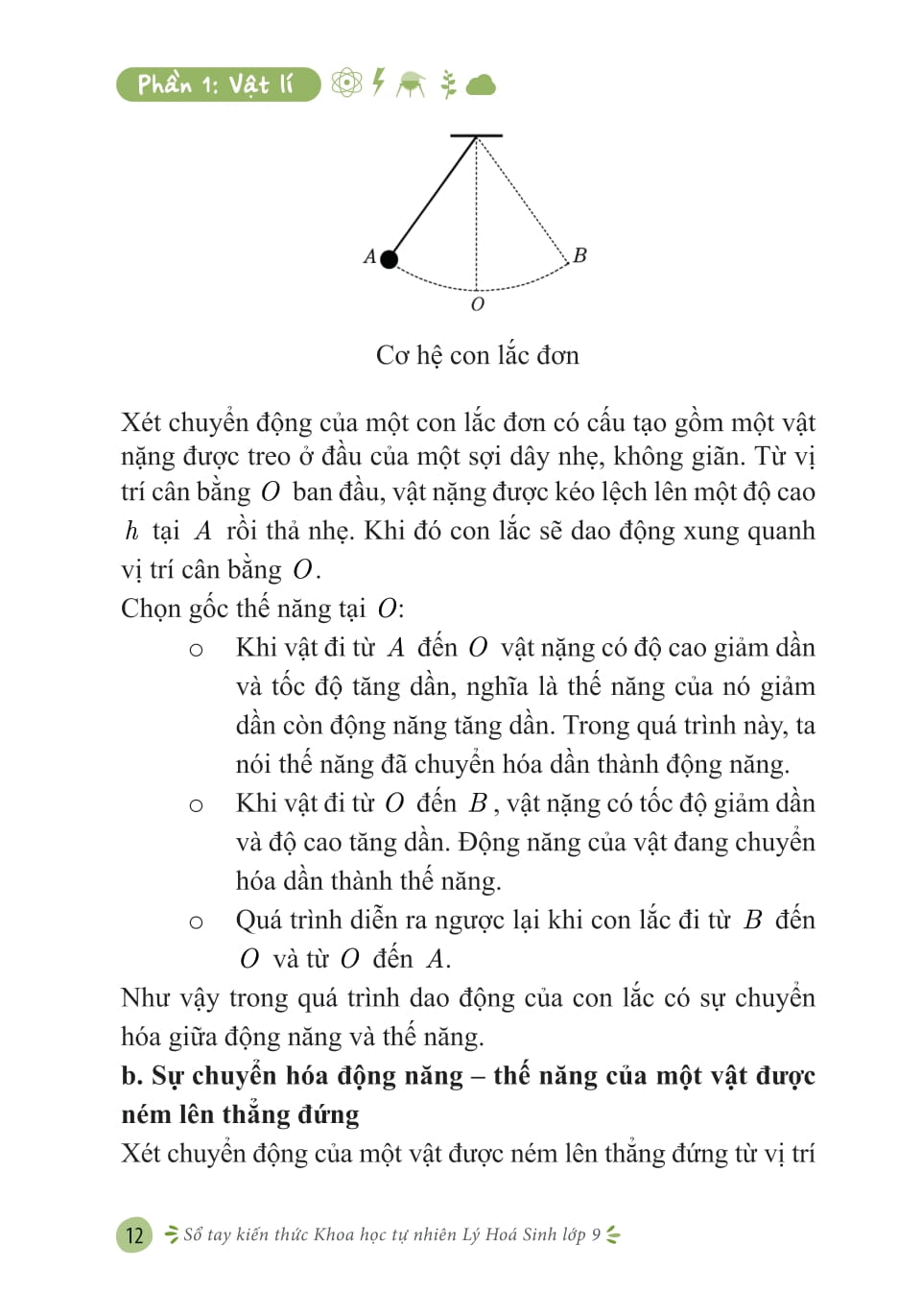 Sổ Tay Kiến Thức Khoa Học Tự Nhiên Lý-Hóa-Sinh Lớp 9 - Ảnh 12