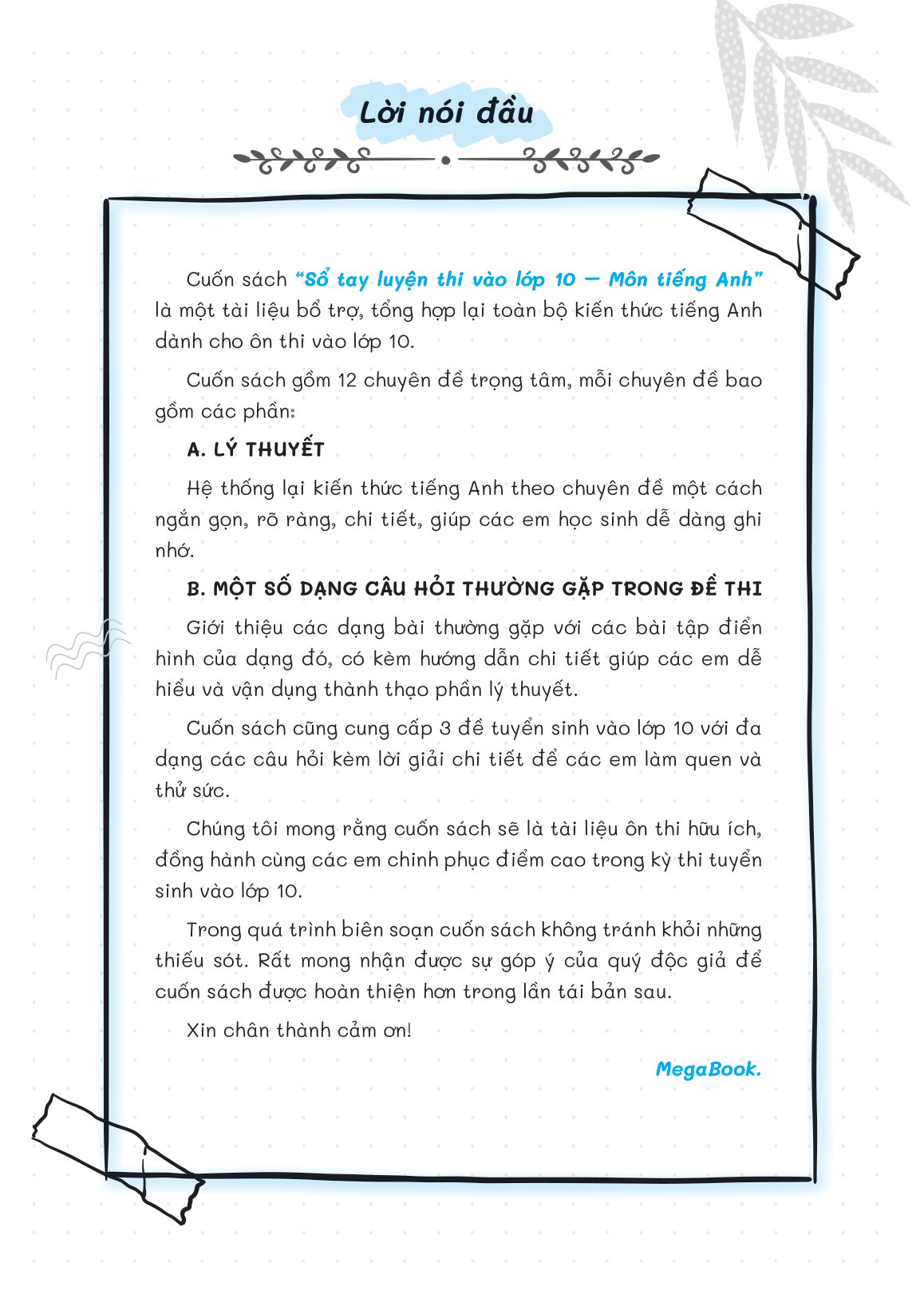 sổ tay luyện thi vào lớp 10 môn tiếng anh - Ảnh 4