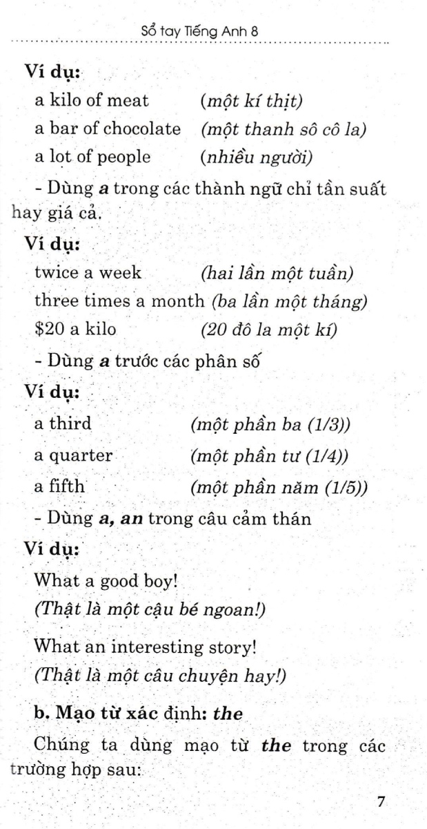 sổ tay tiếng anh 8 - Ảnh 6