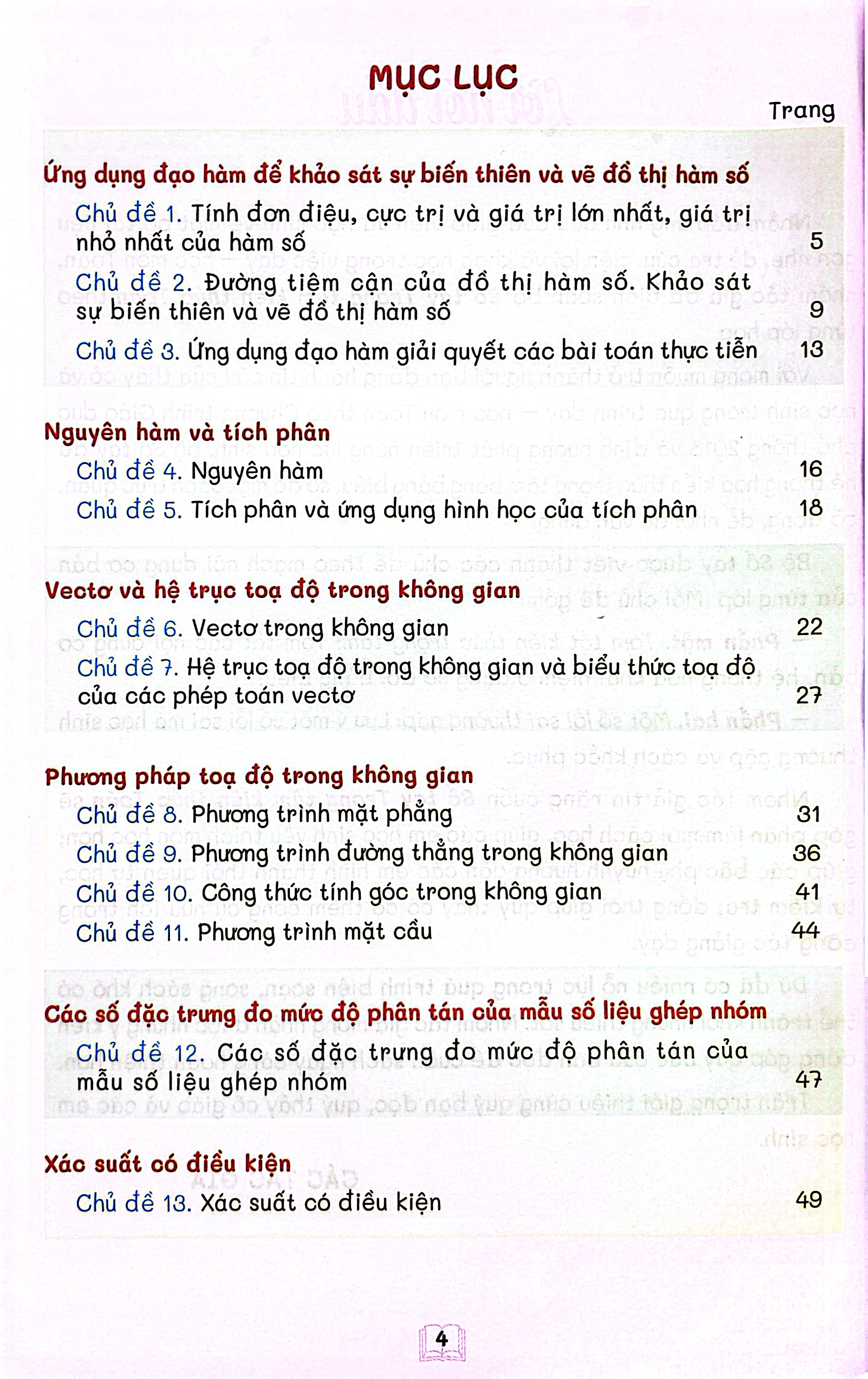 Sổ Tay Trọng Tâm Kiến Thức Toán 12 - Ảnh 4