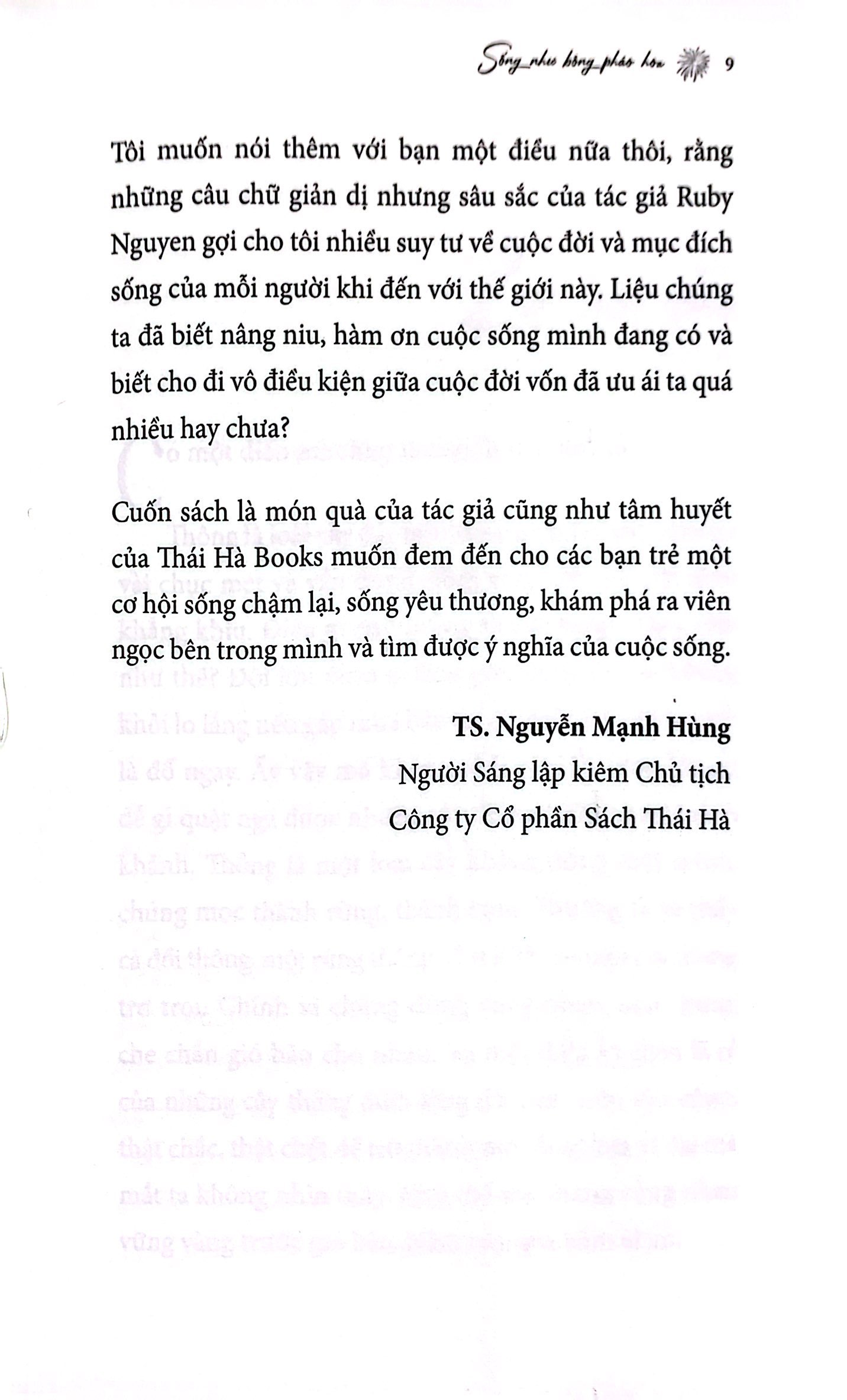 sống như bông pháo hoa - hành trình khám phá điều quý giá nhất cuộc đời - Ảnh 7