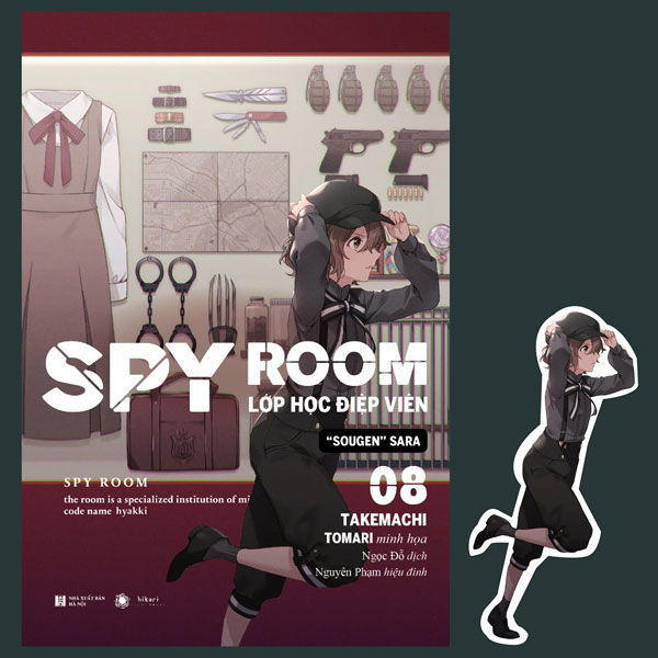 spy room - lớp học điệp viên - tập 8 - sougen sara - tặng kèm bookmark